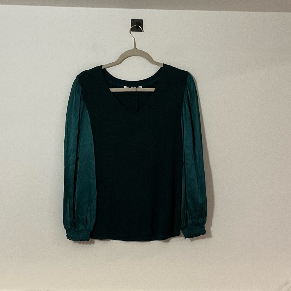 MELISSA NEPTON Dark Green Blouse